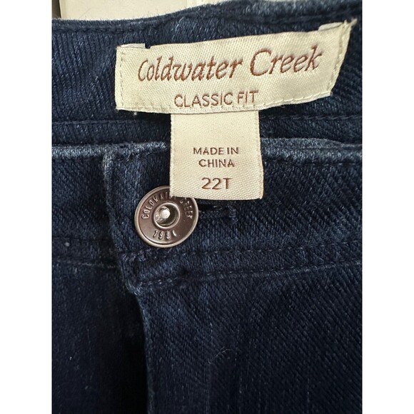 Coldwater Creek Classic Fit Jeans Womens Sz 22 Tall Straight Leg Plus Blue Denim - Picture 3 of 3